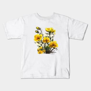 Yellow Flower Kids T-Shirt
